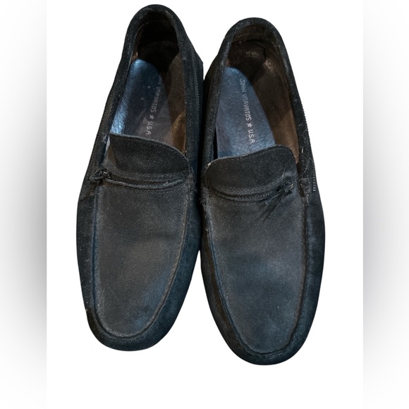 John Varvatos Other - John Varvatos Dark black suede Loafers size 13